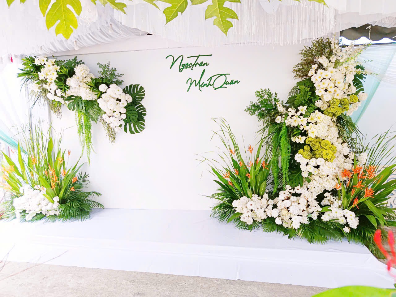 trang trí tiệc cưới bình chánh