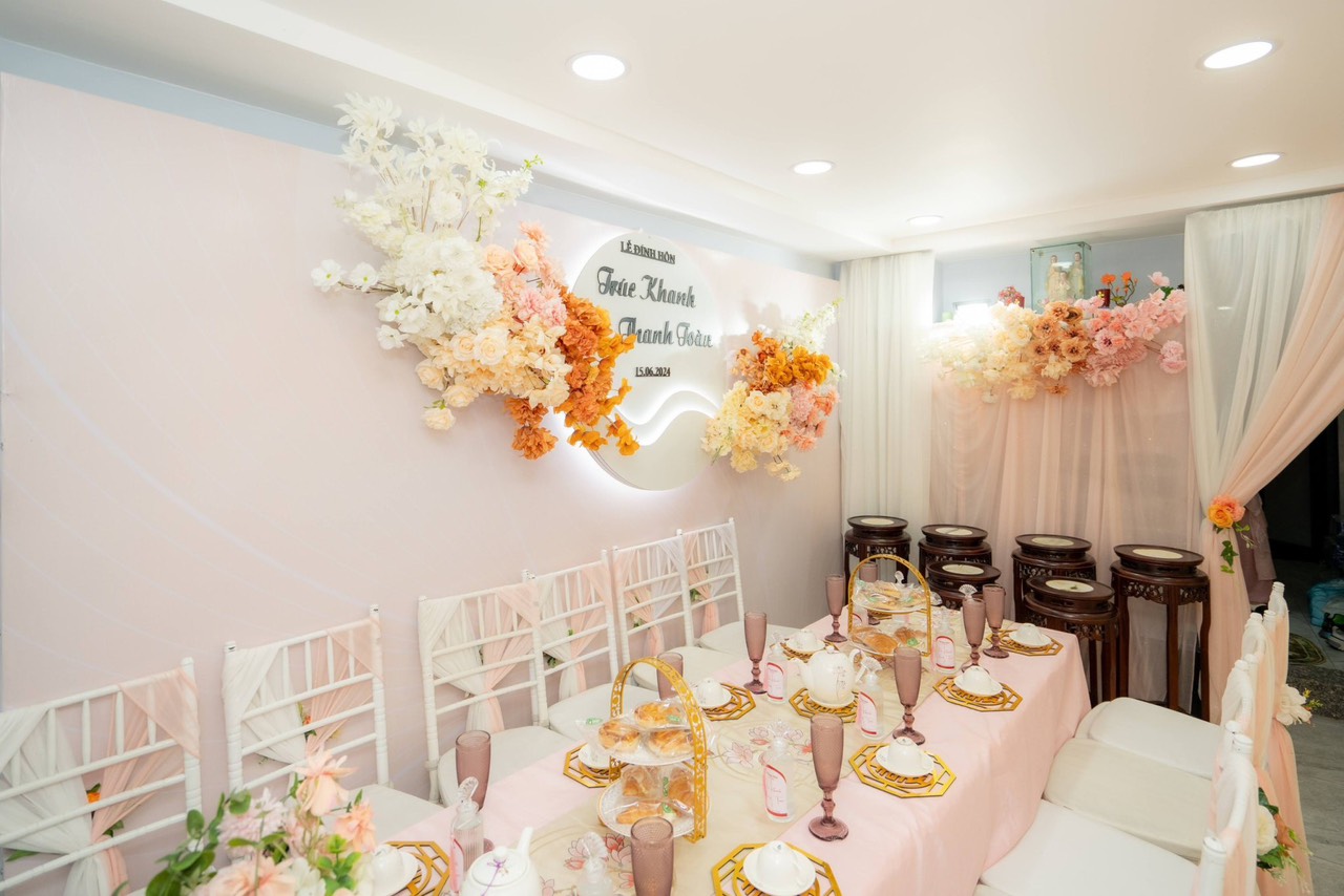 trang trí tiệc cưới long an